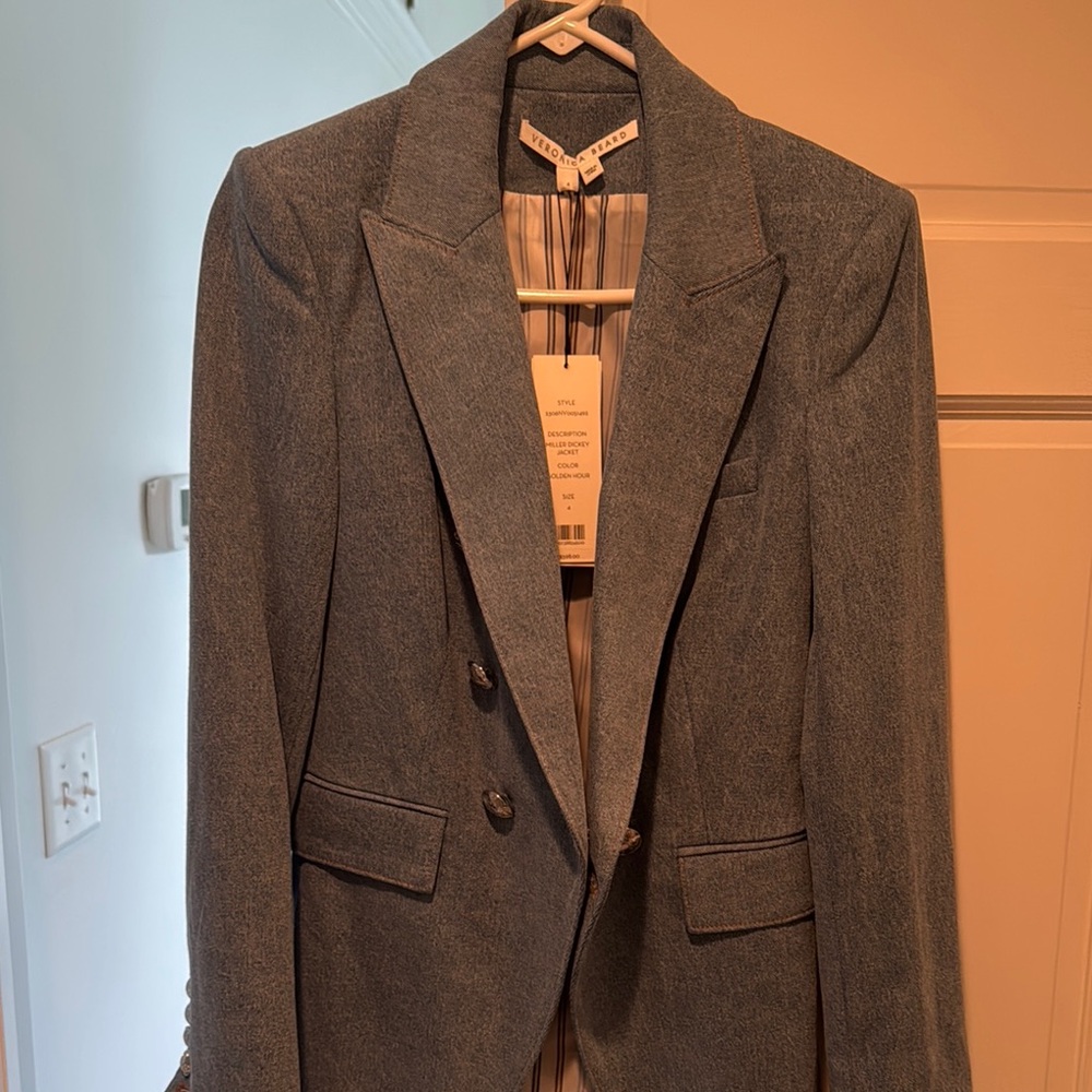 Veronica Beard Textured Blue Jacket